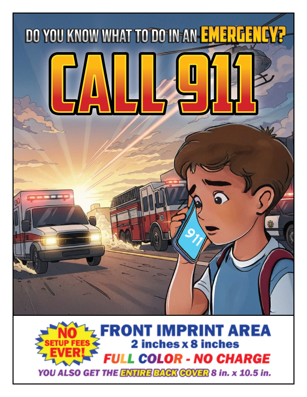 NOTE TO PARENTS: THIS COLORING BOOK IS DESIGNED TO TEACH CHILDREN ABOUT 9-1-1.