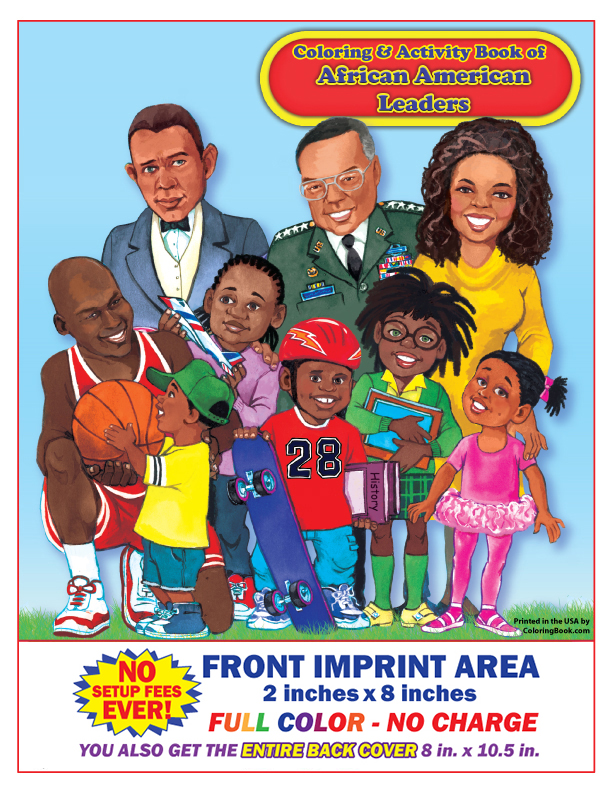 African American Leaders Volume 1 Imprint Coloring and Activity Book