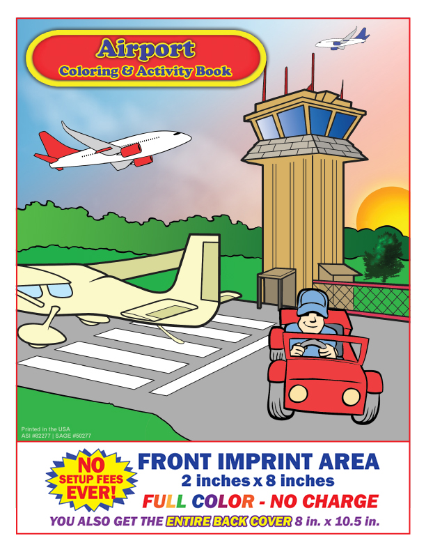 Airport Imprint Coloring and Activity Book