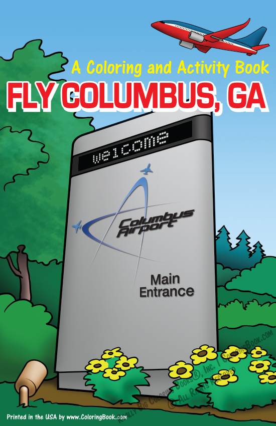 Fly Columbus GA Airport Coloring and Activity Book