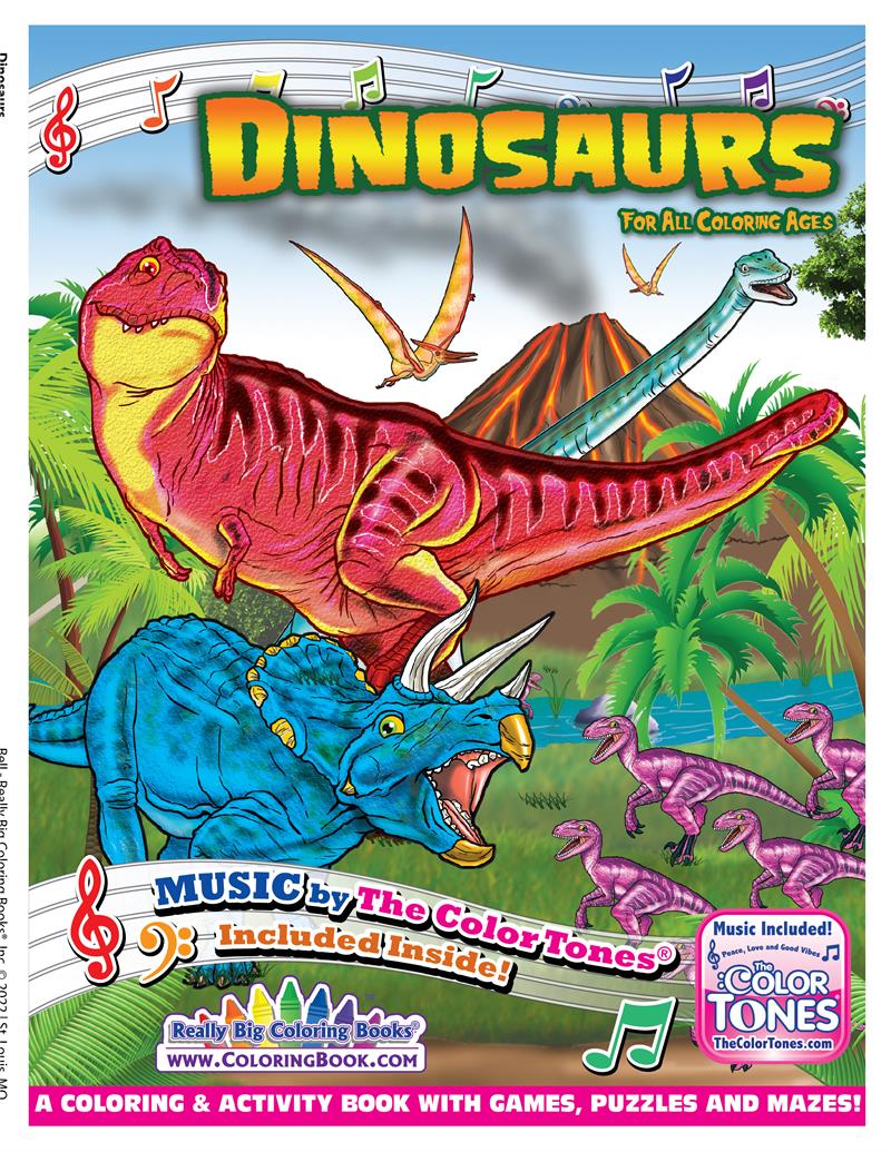 Dinosaurs Coloring Book with Song