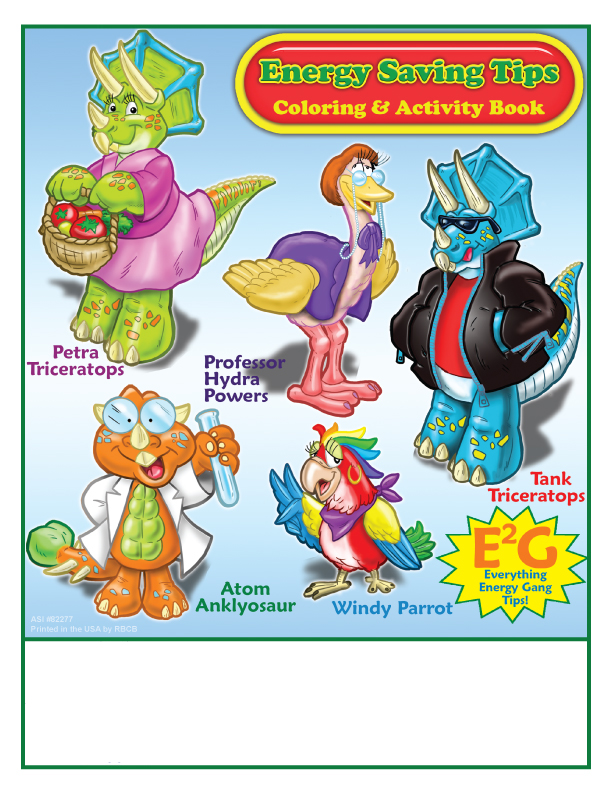 Energy Saving Tips Imprint Coloring Book
