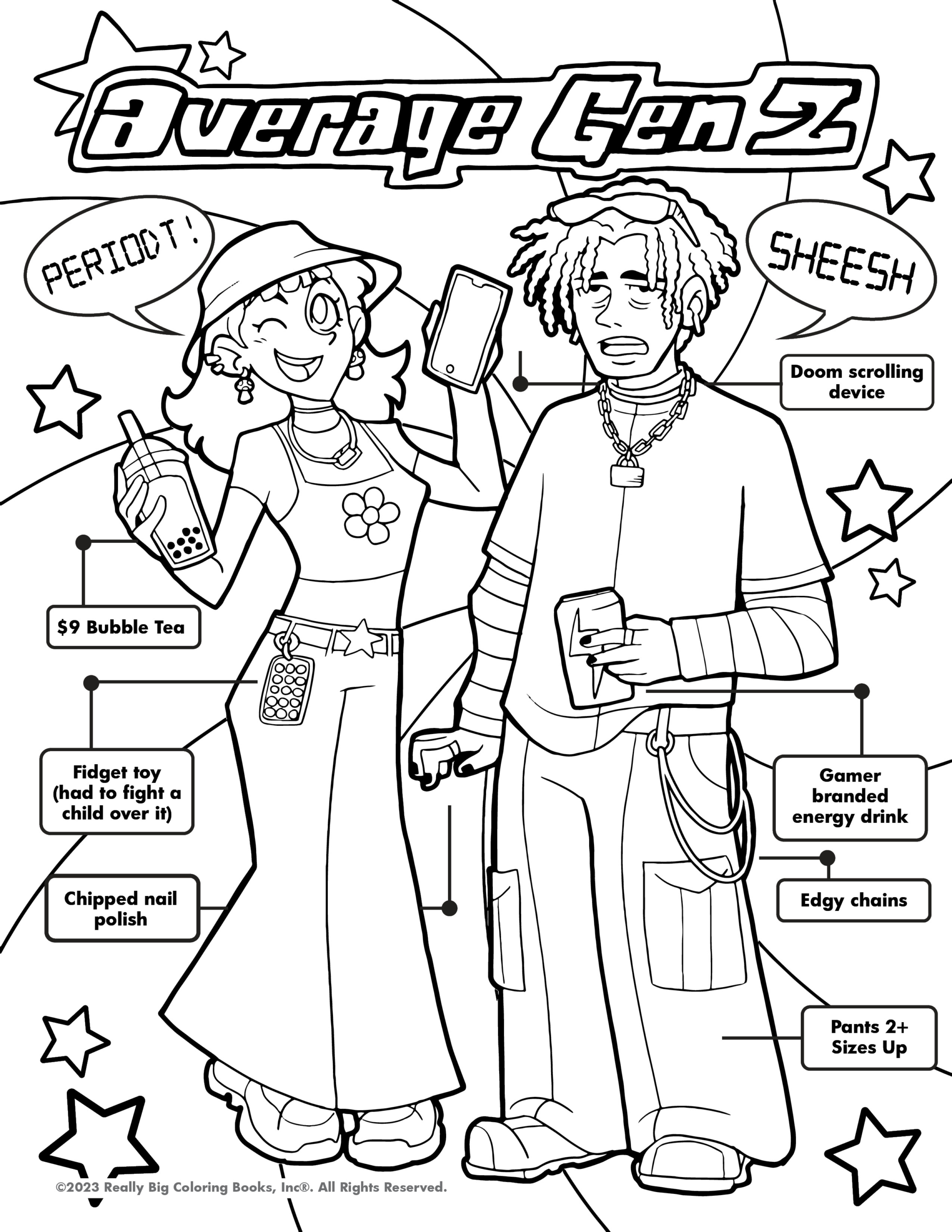 Gen Z Coloring Book