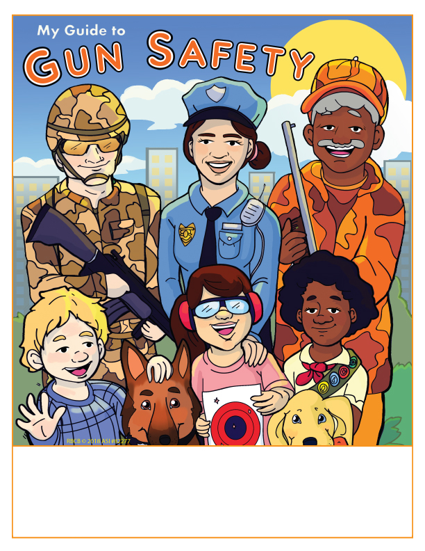 Gun Safety Imprint Coloring Book