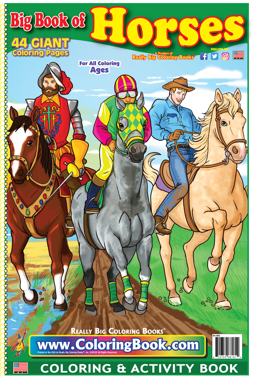 Horses Big Coloring Book