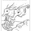 Sea Horse Coloring Page