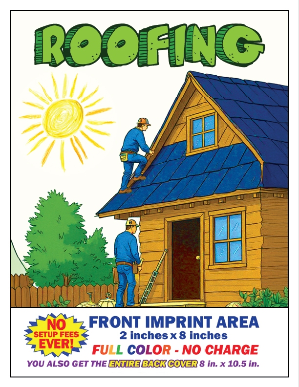 Roofing Imprint Coloring Book for Kids