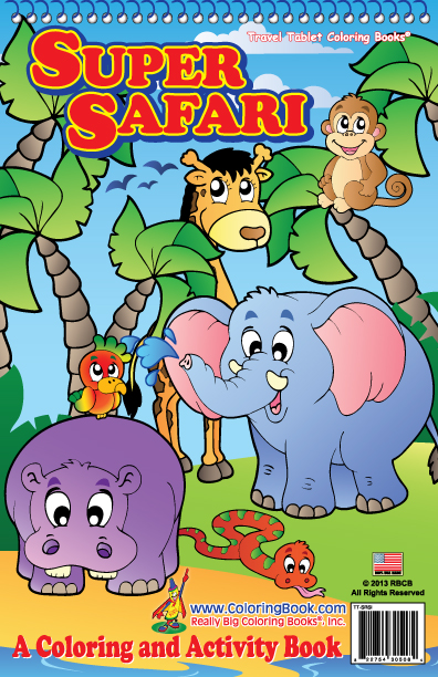 Super Safari Travel Tablet Coloring Book