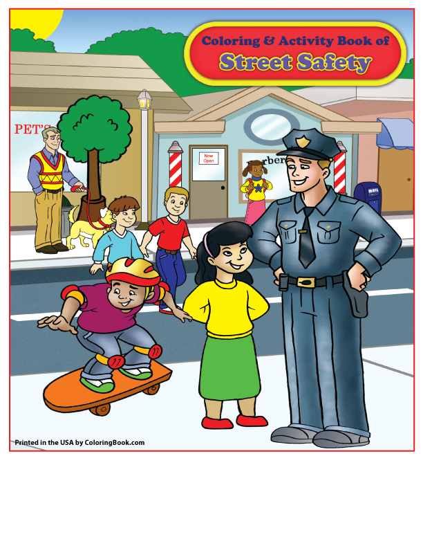 Street Safety Imprint Coloring Book