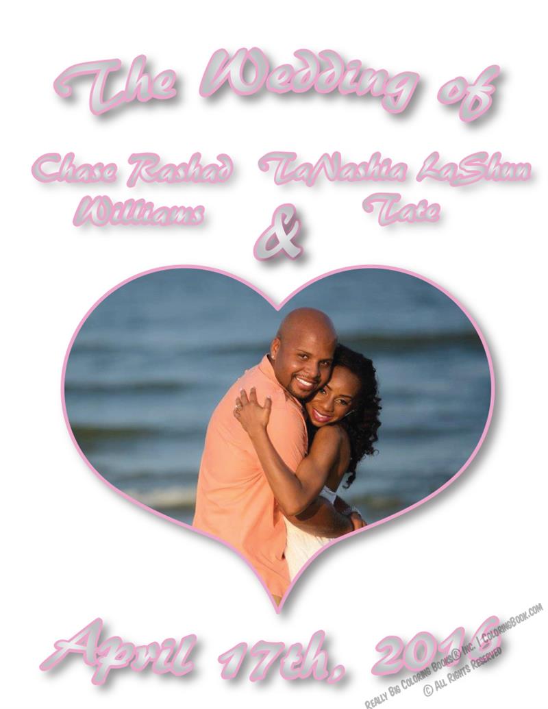 The Wedding of Chase & TaNashia Coloring Book