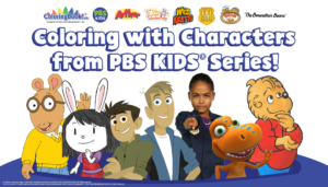 Coloring Books Featuring Characters from PBS KIDS® Shows.