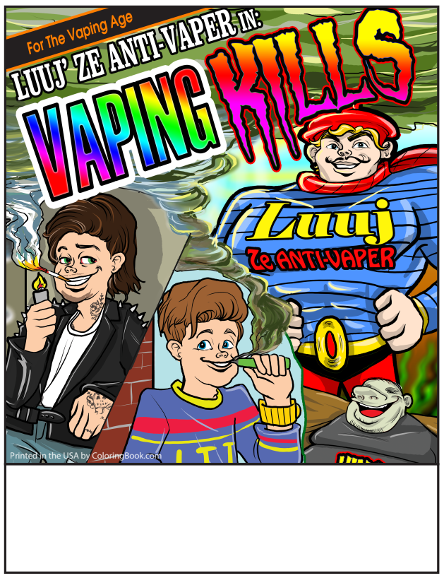Vaping Kills Imprintable Coloring Book
