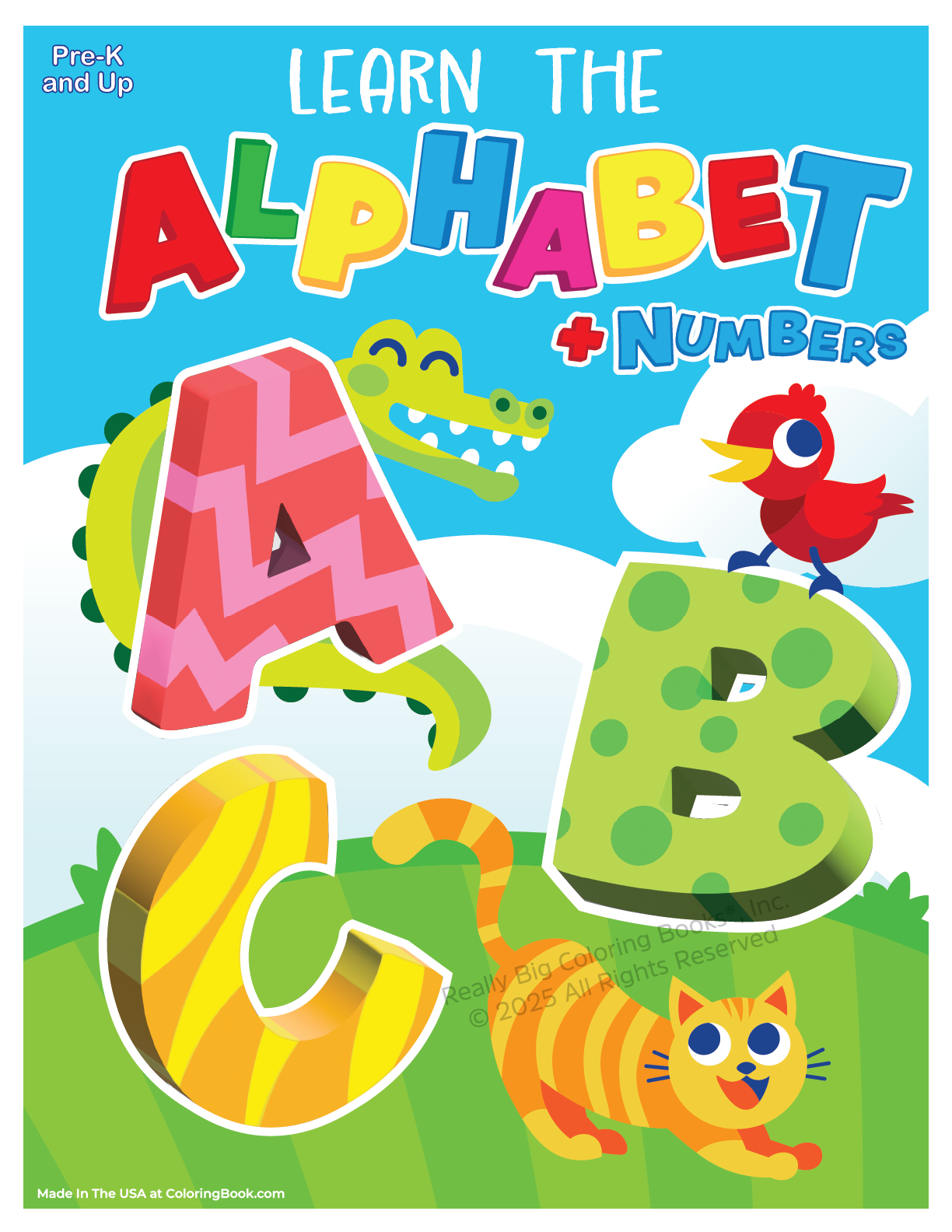 Learn to Write ABC's & Numbers Coloring Workbook