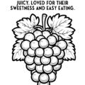 Grapes Coloring Page