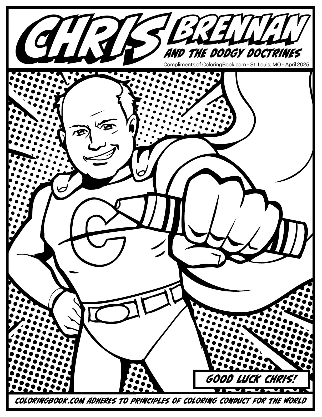 Chris Brennan USA Today Reporter Free Coloring Page