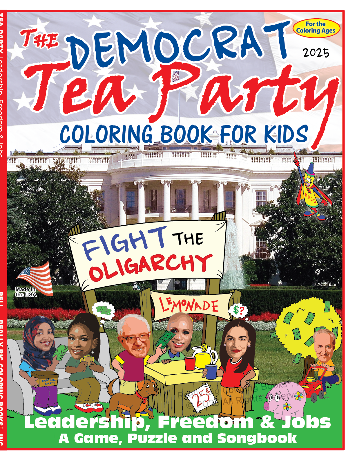 Democrat Tea Party Coloring Book for Kids