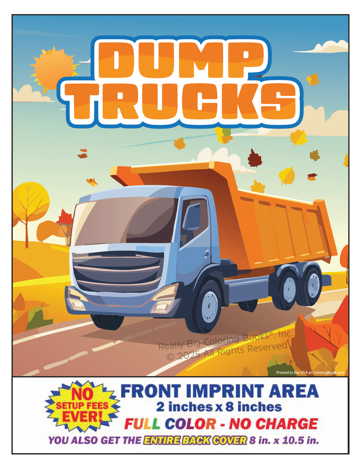 Dump Truck Imprint Coloring Book