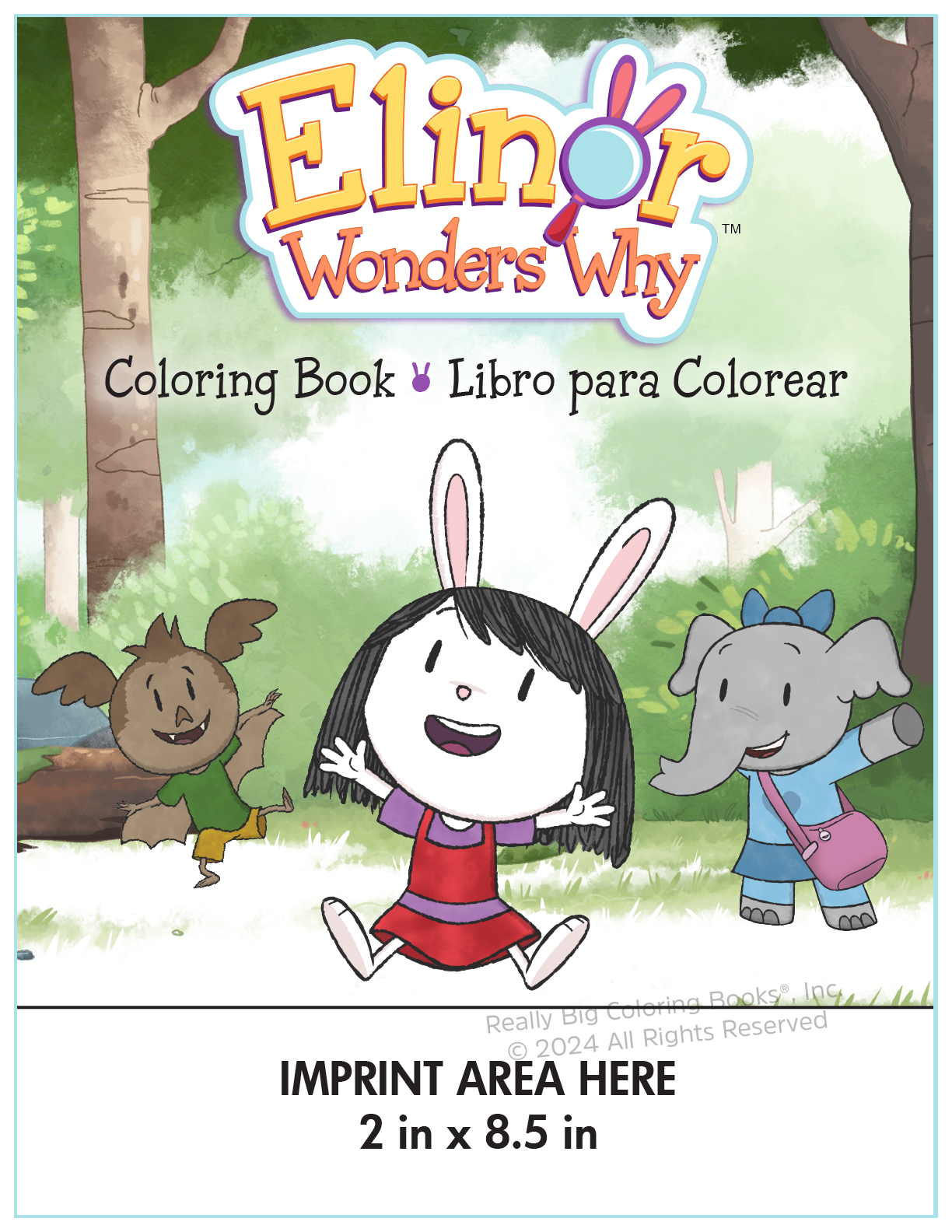 Elinor Wonders Why Spanish Imprint Coloring Book libro para colorear