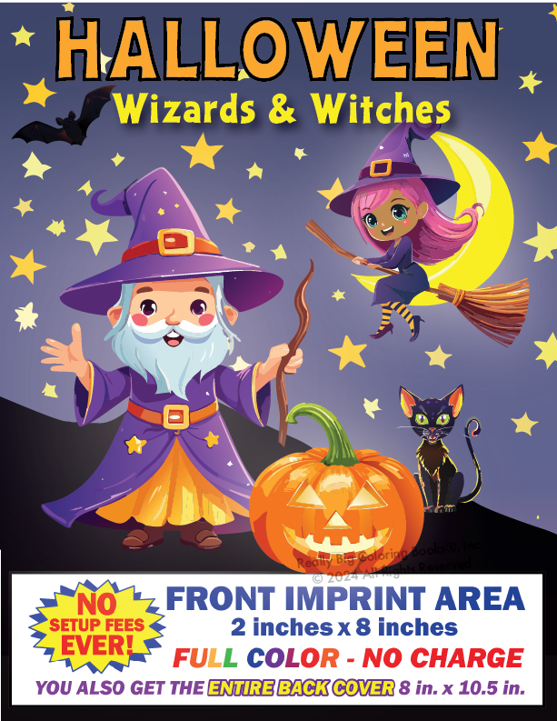 Halloween Imprint Coloring Books Wizard Witches Cover