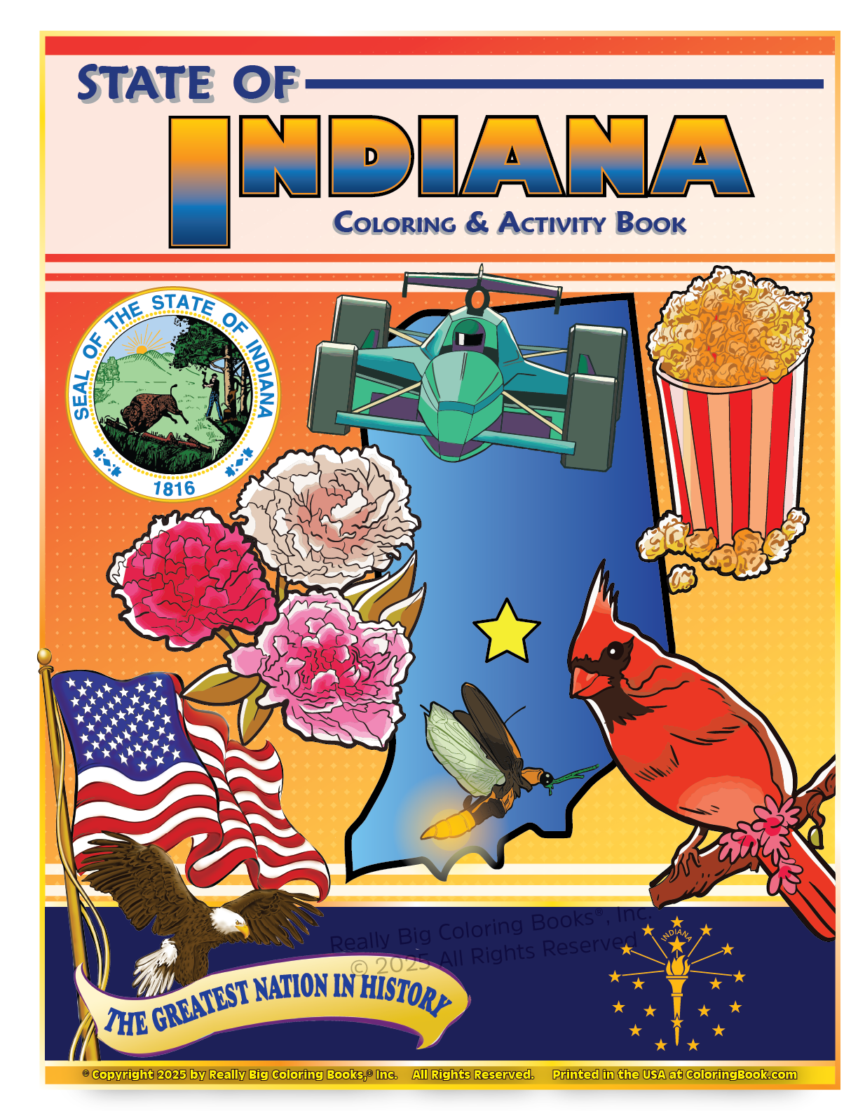 Indiana State Coloring Book