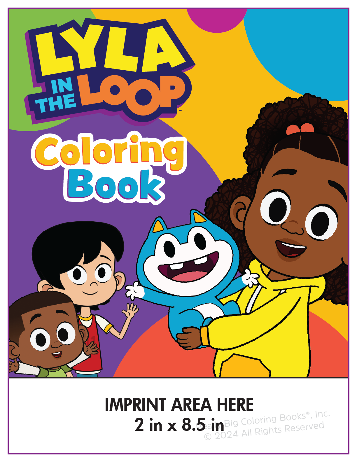 The Lyla in the Loop Imprint Coloring Book can help showcase your organizations committment to early learning while helping develop your brand awareness.