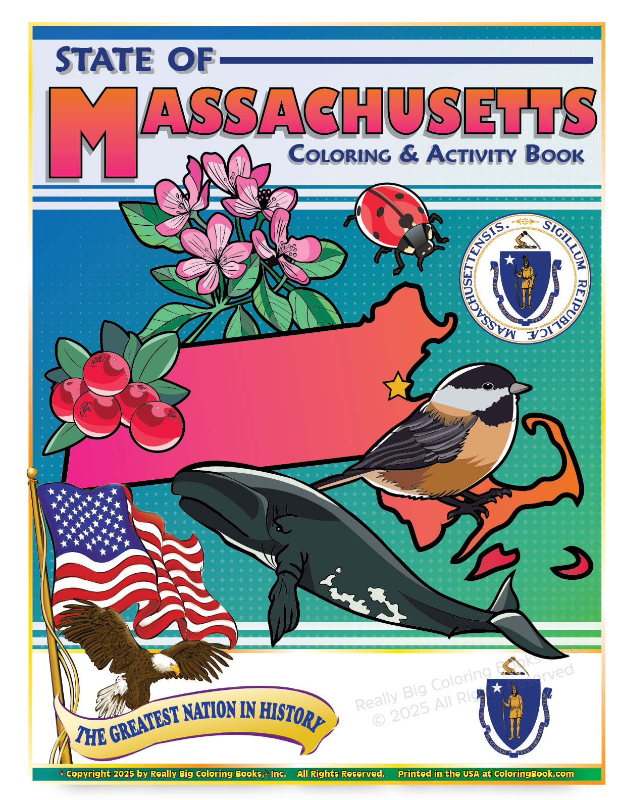 Massachusetts State Coloring Book