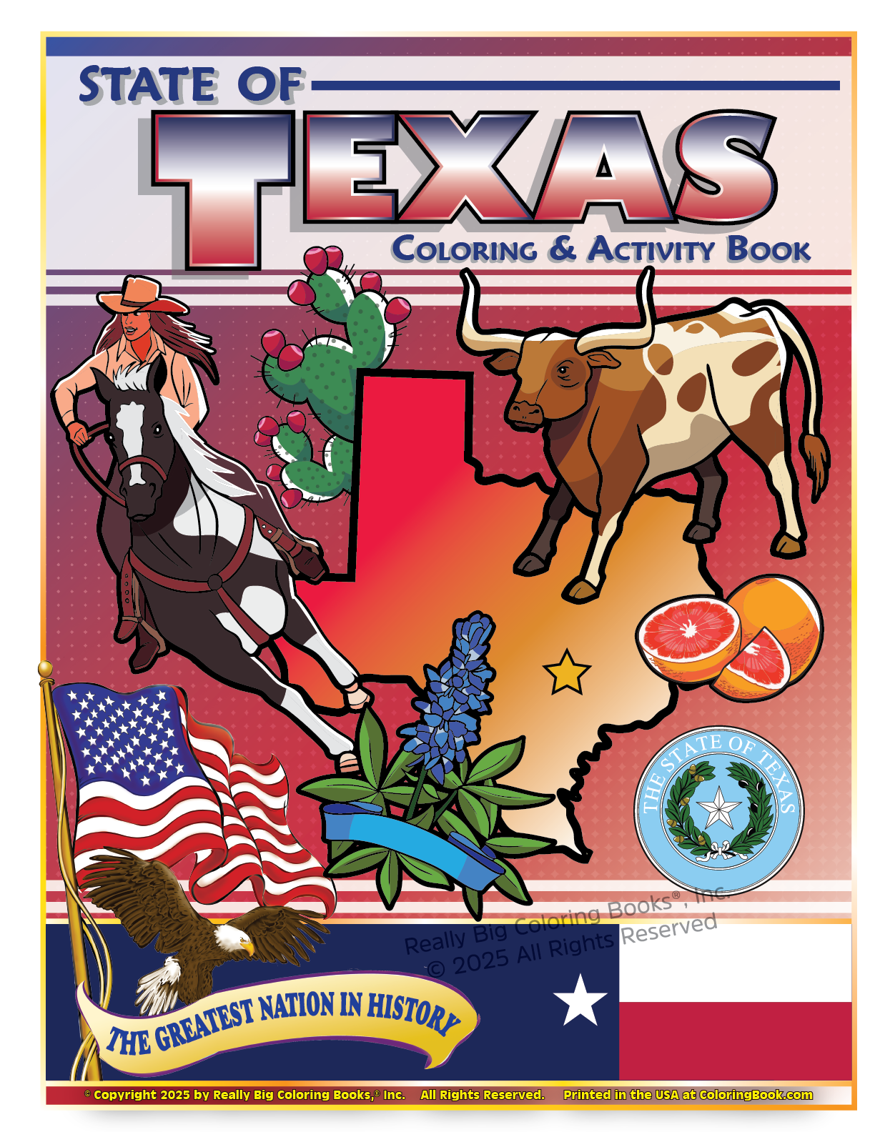 Texas State Coloring Book