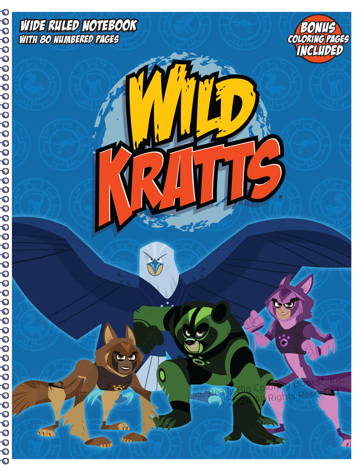 Wild Kratts Notebook with bonus coloring pages.
