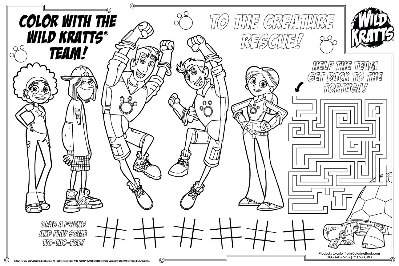 Wild Kratts Team Placemat